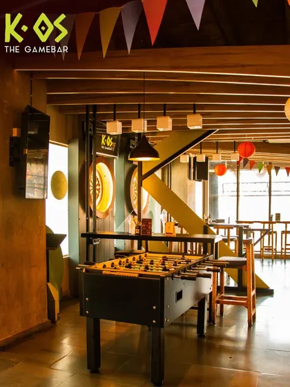 Welcome to your playground. With automated darts, a foosball table ready for action, and a pool table waiting for a challenger, there's always a game to be played and a friend to be made.