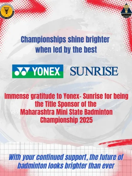 Securing title sponsors like Yonex-Sunrise is a critical part of organizing a successful championship. This graphic is a testament to the strong relationships I have built and my ability to attract major brands to support our events.