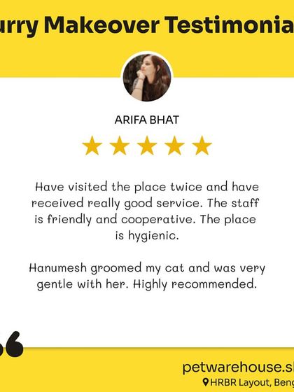 Pet Warehouse - Pet Grooming Services Words from Our Pet Parents photo 35