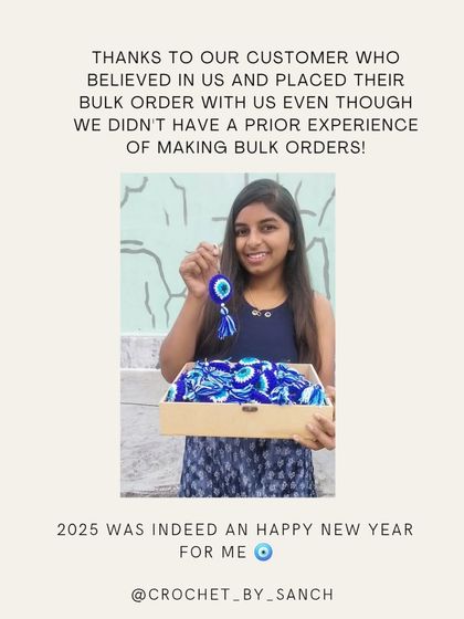 A huge thank you to the customer who believed in me. This order kicked off 2025 in the best way possible for my business.