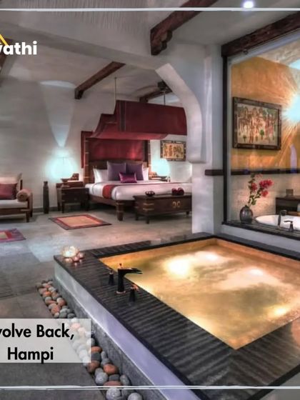 The Jal Mahal suite at Evolve Back, Hampi, is inspired by the architectural grandeur of the Vijayanagara Empire. It’s an example of how I choose stays that immerse you in the history of the destination, complete with luxurious touches like an in-room private pool.