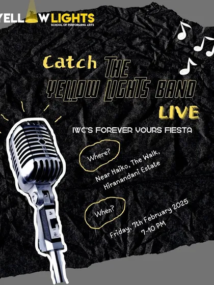The official announcement for our show at IWC's Forever Yours Fiesta. We're bringing a mix of Hindi hits and alternative rock for a night of high-energy music.
