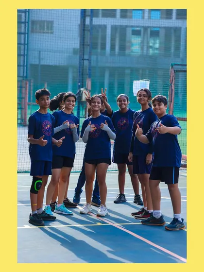 The U-14 team gives a thumbs up, full of positive energy and ready to learn. Our camps are about building confidence as much as skills.