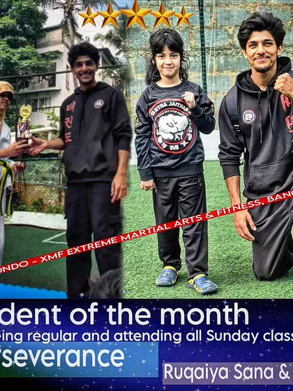 Celebrating our 'Students of the Month' for their perseverance and regular attendance. We believe in rewarding dedication.