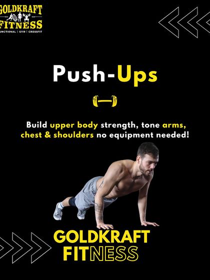 The push-up is a fundamental bodyweight exercise. It builds upper body strength and tones your arms, chest, and shoulders with no equipment needed.