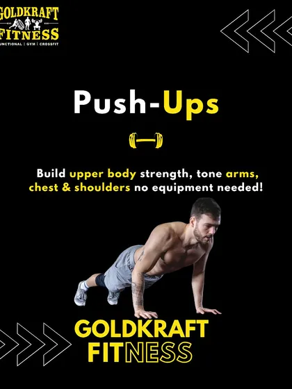 The push-up is a fundamental bodyweight exercise. It builds upper body strength and tones your arms, chest, and shoulders with no equipment needed.