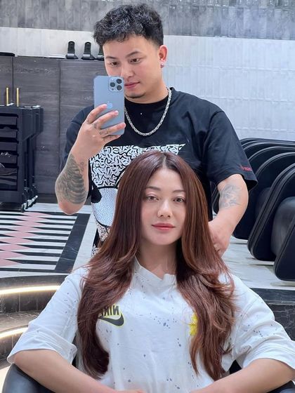 A great haircut can make all the difference. This client is rocking her new style with confidence.