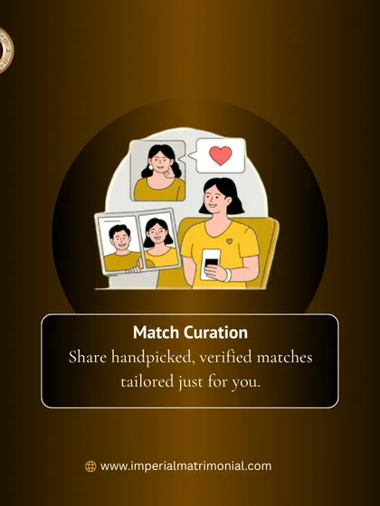 Step 3: Match Curation. Based on our discussion, we share handpicked, verified matches tailored just for you, ensuring every profile you see is a potential lifelong partner.