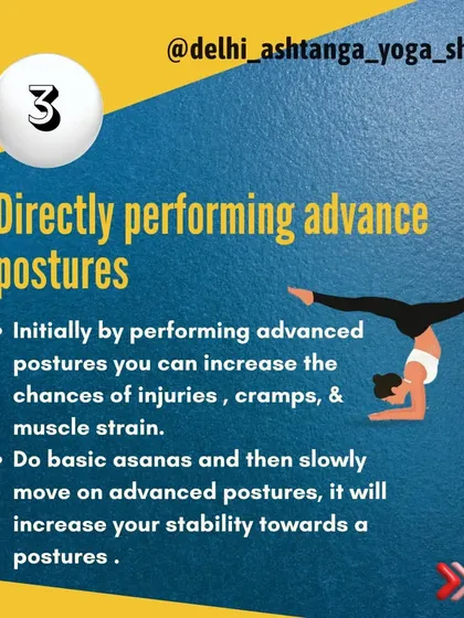 A common mistake is jumping directly to advanced postures. Start with basic asanas to build stability and strength before moving on to more challenging poses.