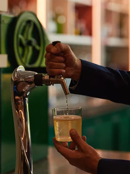 Our Cuban Sour, on tap. We took a classic and made it even more accessible. It's crisp, complex, and pours perfectly every single time, making it a go-to for any time of day.
