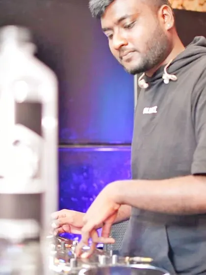 Working the controls to build up a track. I believe in a hands-on teaching style, showing you exactly how to manipulate sound to create your unique DJ voice.