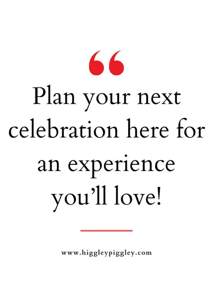 "Plan your next celebration here for an experience you'll love!" A confident invitation to host your event with us.