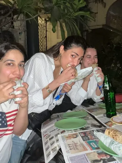Actress Athiya Shetty and her friends enjoying a post-cricket match meal at our Colaba outlet. Celebrating with friends and good food is what we are all about.