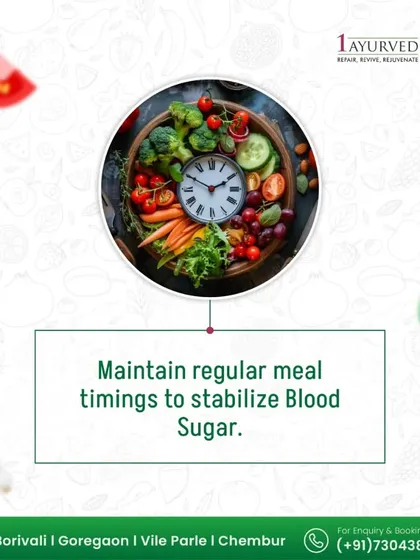 Consistency is key. Maintaining regular meal timings helps to stabilize blood sugar throughout the day, preventing the metabolic stress that comes from irregular eating habits.