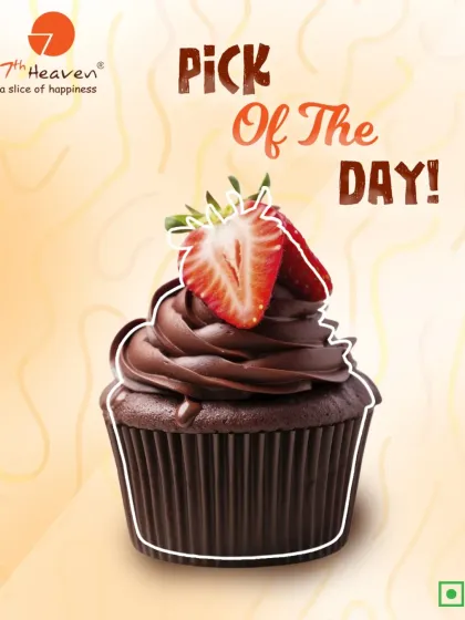 Today's pick of the day is this decadent chocolate cupcake topped with a fresh strawberry. It's the perfect sign to treat yourself.