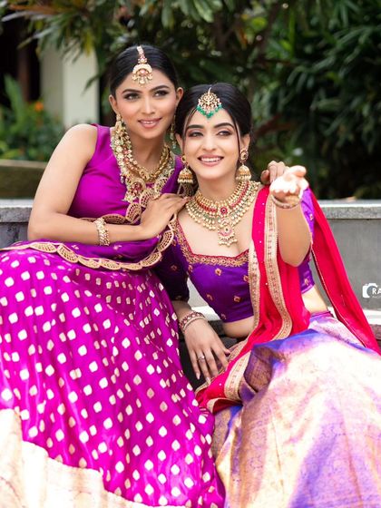 Bhargavi and Poorvika - Ethnic & Fusion Wear Rental Pre-draped & Half Sarees photo 19