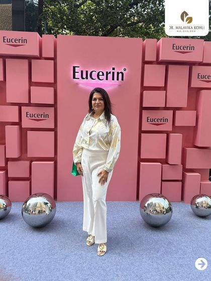 Attending the Eucerin event in Mumbai, which focused on their 125-year commitment to dermatology and innovations in pigmentation care. Staying abreast of such advancements is a core part of my practice.