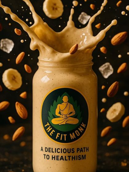 My Banana Almond smoothie is mindful fuel, monk-approved. It's a creamy and satisfying option that's perfect for a quick breakfast or a post-workout snack.