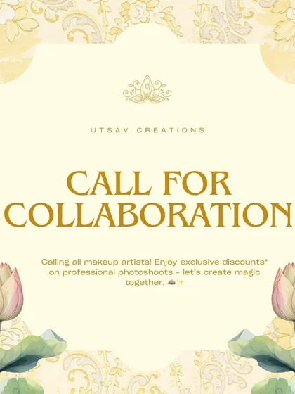 I love collaborating with talented makeup artists! This is a special call for MUAs in Mumbai to partner with me for photoshoots and enjoy exclusive discounts on my rental collection.