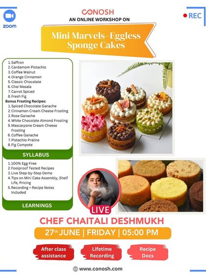Conosh - Online Culinary Workshops Everyday & Travel Cakes photo 7