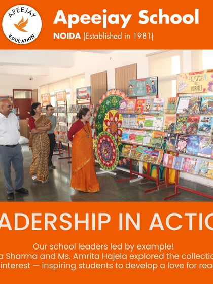 Our school leaders, including the Principal, led by example, exploring the book collection with great interest and inspiring a love for reading.