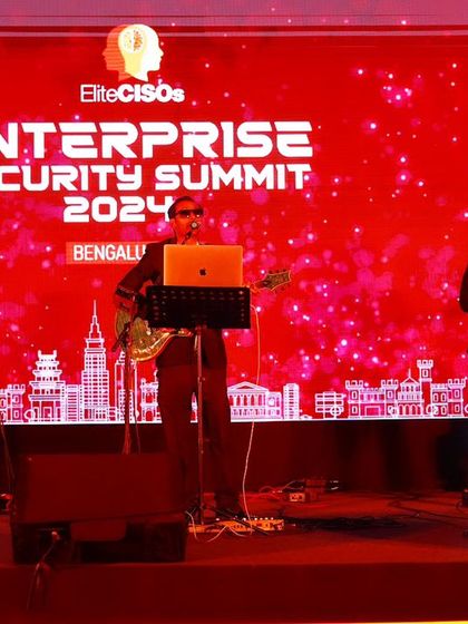 A trio setup on the big stage for the EliteCISOs Enterprise Security Summit 2024.