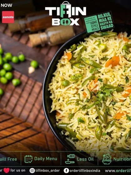 We make our Matar Pulao with fresh vegetables and handpicked spices to treat your taste buds. It's an aromatic delight that we deliver right to your door.