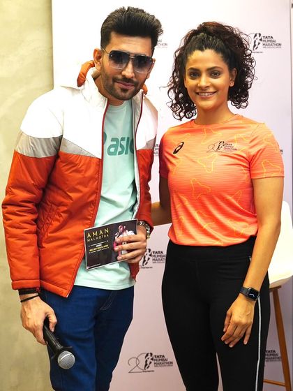 Sharing a frame with the talented actor and athlete Saiyami Kher at the ASICS press launch. Hosting events with sports and film personalities is a fantastic intersection of two of my passions.