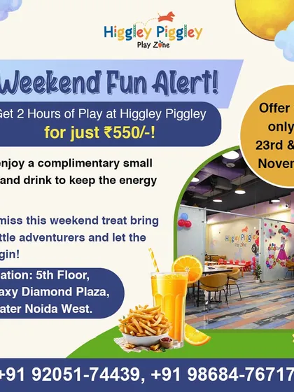 Weekend Fun Alert! This offer gives you two hours of play plus a complimentary snack and drink for a great price.