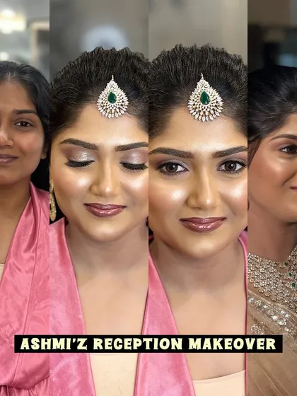 A reception makeover is all about creating that perfect evening glam. Here you can see how I transformed my bride's look to be brighter and more radiant for her celebration, exactly as she wanted.