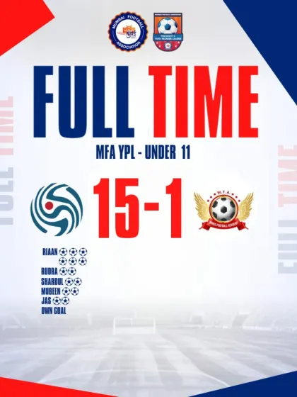 Our U11 team delivered an emphatic 15-1 victory in the MFA YPL, demonstrating total control and fantastic attacking coordination.