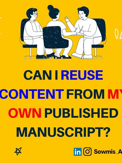 Can you reuse content from your own published manuscript? The answer is no! This is called self-plagiarism. This post explains why it's an ethical issue and a violation of copyright.