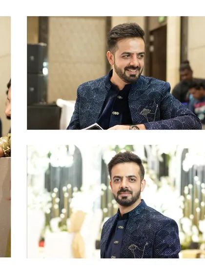 A collage of candid moments, showcasing the relaxed and happy atmosphere I strive to create at every wedding.
