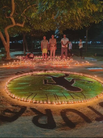 Another group shot from our memorable Diwali celebration with the students.