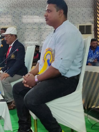 Another view from the referee's chair at a national championship. I am deeply involved in every aspect of competitive powerlifting.