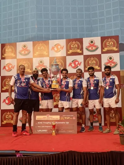This photo captures our team's achievement as Runners-Up in the International Bunts Volleyball Championship. Competing at this level, where I also won the 'Best Setter' award, keeps my understanding of high-pressure volleyball sharp.