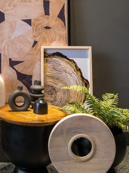 A curated collection of decor items, showcasing our focus on natural textures, earthy tones, and sculptural forms.