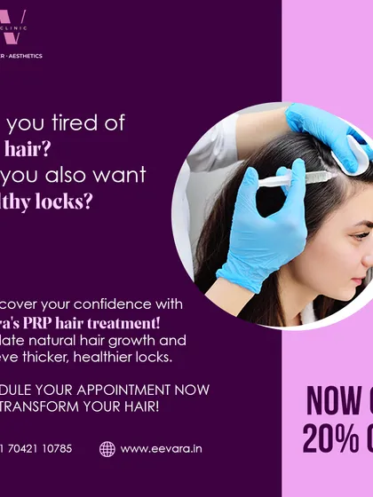 Are you tired of thin hair and want to regain your confidence? Our PRP hair treatment stimulates natural hair growth for thicker, healthier locks. Schedule your appointment to begin your hair transformation journey.