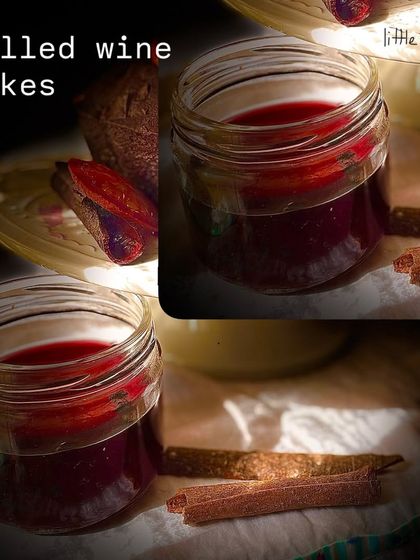 The secret to my Mulled Wine Cakes is the wine itself. I slowly infuse it with fresh fruits and whole spices like cinnamon, creating a fragrant and flavourful base for the cake.