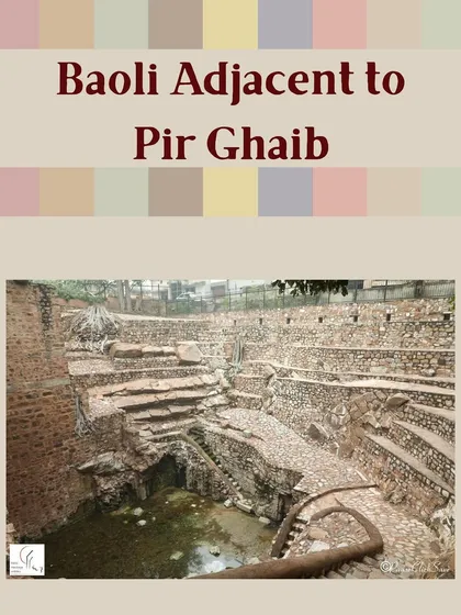 The intricate and ancient stepwell, or baoli, located next to Pir Ghaib. Discovering such hidden architectural gems is a key part of my tours. These structures were not just water sources but also community spaces with their own unique stories.
