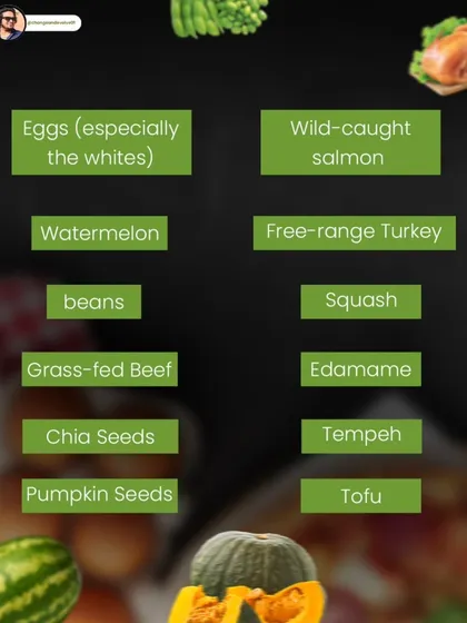 A list of the best foods for better sleep. This includes protein sources like turkey and grass-fed beef, as well as plant-based options like beans, squash, and chia seeds.