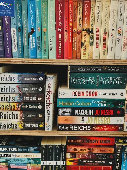 A peek into just one of the six shelves from our guide Debdatta's personal collection. Her passion for books is what makes our Reading Retreat so special.