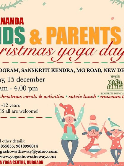 We are excited to announce our special Kids & Parents Christmas Yoga Day. It is a unique opportunity for families to combine the discipline of yoga with the fun of the festive season.