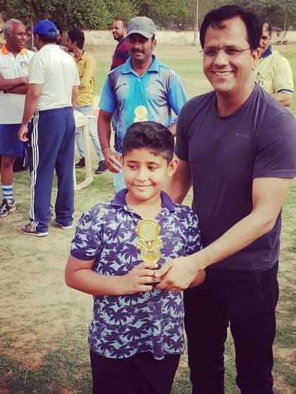 Celebrating the achievements of another one of our young players. These award ceremonies motivate our trainees and give them a taste of competitive success.