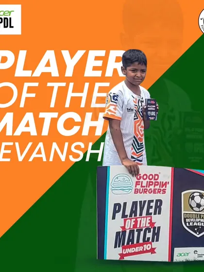 Another Player of the Match award for our U10 squad. Devansh's performance was key in our thrilling 4-3 victory against Dream Soccer Academy.