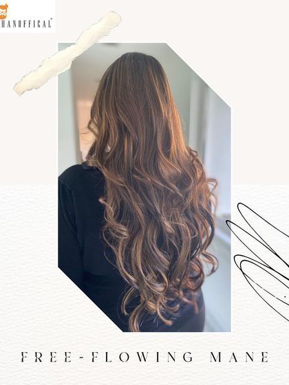 The beauty of a well-done balayage is how it looks like you were born with it. These natural-looking waves are enhanced by hand-painted highlights.