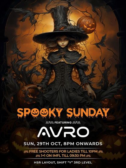 Spooky Sunday at Shift Lounge. Another Halloween event where I curated a special playlist for the occasion.