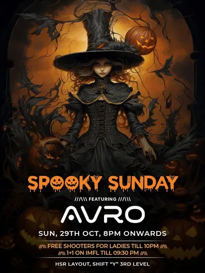 Spooky Sunday at Shift Lounge. Another Halloween event where I curated a special playlist for the occasion.