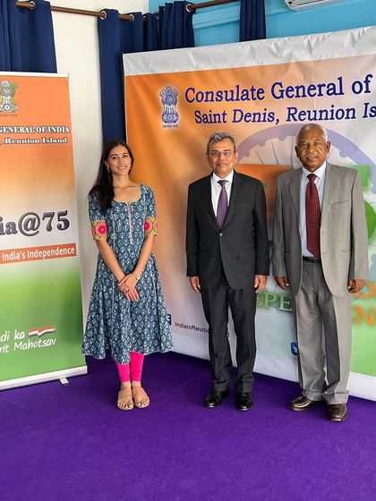 It was an honor to host His Excellency Mr. Jawed Ashraf, Ambassador of India to France, at the Cultural Centre in Reunion Island.