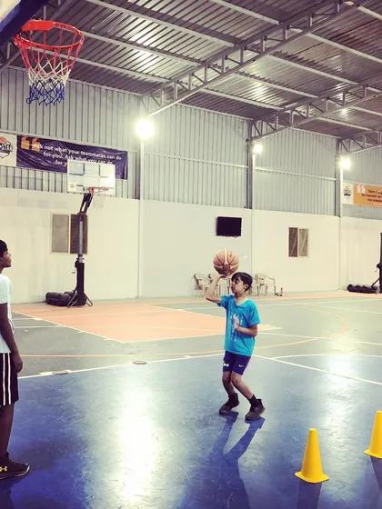 It all starts with the fundamentals. We provide a great space for personal coaching and skill development, helping young players master proper shooting form.